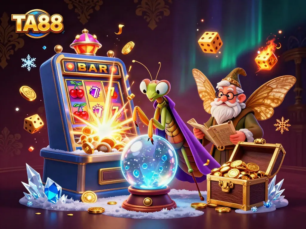 Engage with TA88's exciting casino atmosphere through a dynamic 3D scene filled with fortune tellers and jackpots.
