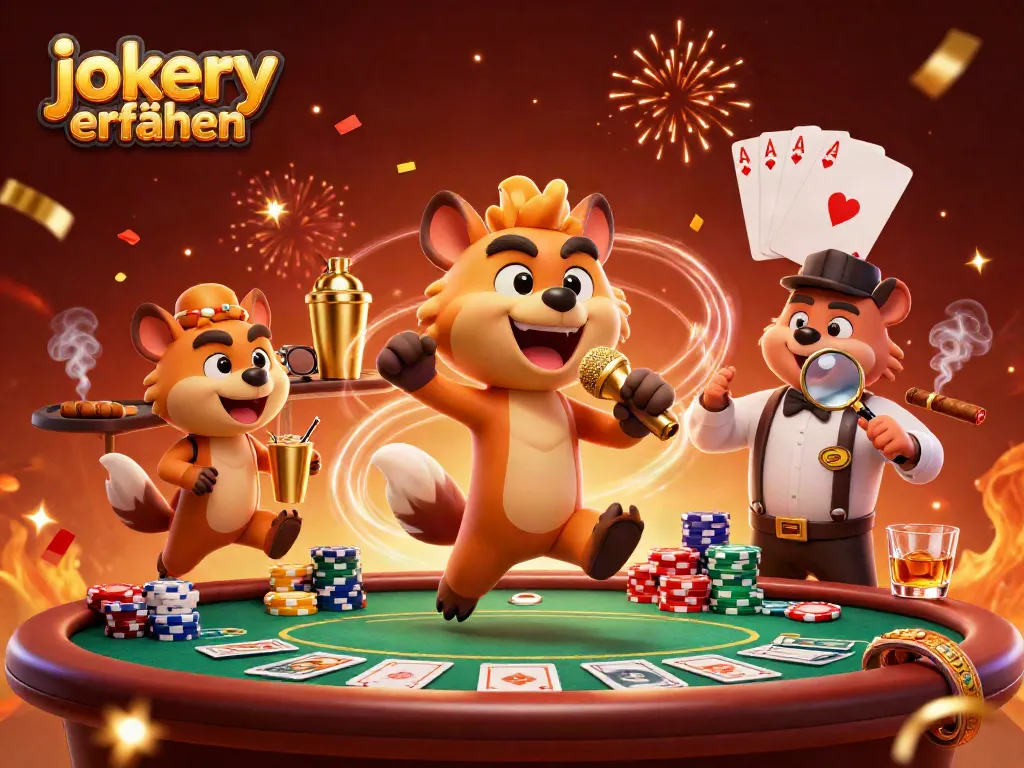 Experience the thrill of jokery erfahrungen with hyena characters running a vibrant comedy casino club.