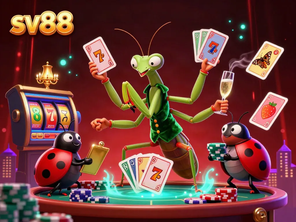 Experience thrilling gameplay at sv88 with immersive card games, vibrant colors, and dazzling casino elements.