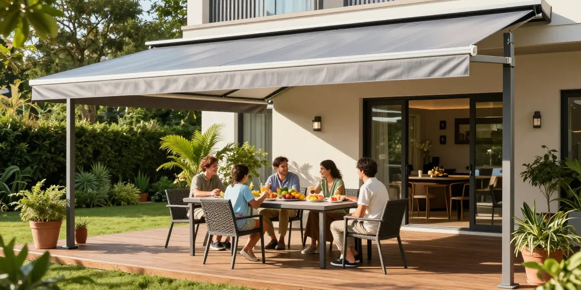 Hochwertige Terrassenüberdachungen für eine stilvolle Terrasse mit Familie.